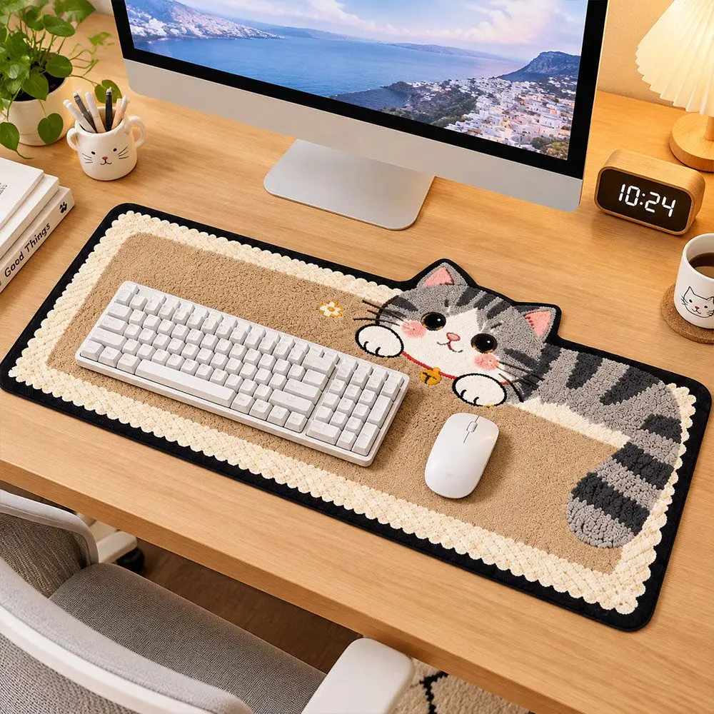 Animal Mouse Pad Non-Slip Base Easy to Clean Laptop Table Mat Gaming Accessories Writing Mat Computer Desk Protector Home Office