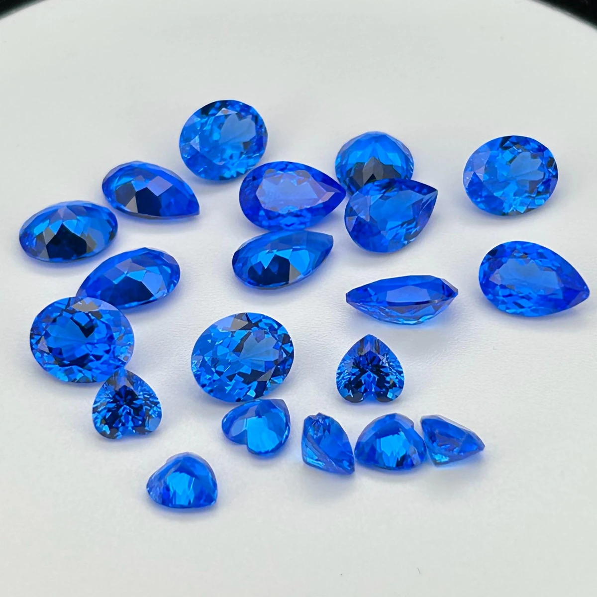 

Meisidian Lab Grown Blue Spinel Oval Pear Shape Loose Gemstone Cobalt Spinel