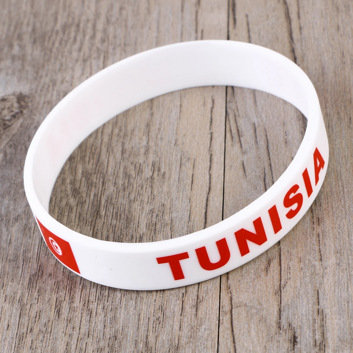

Wrist Environmentally Friendly Silicone Bracelet Country Flag Football Match Wristband