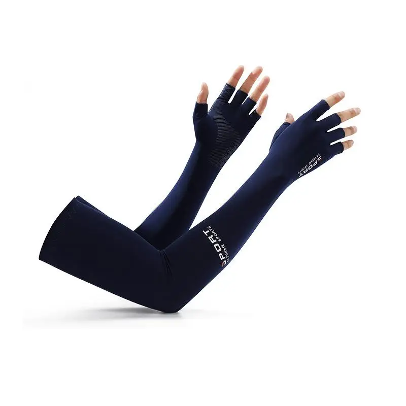 Summer Sun Protection Arm Sleeve, 1 Pair Breathable Ice Silk Arm Sleeve, Sports Arm Sleeve For Cycling, Running, Climbing