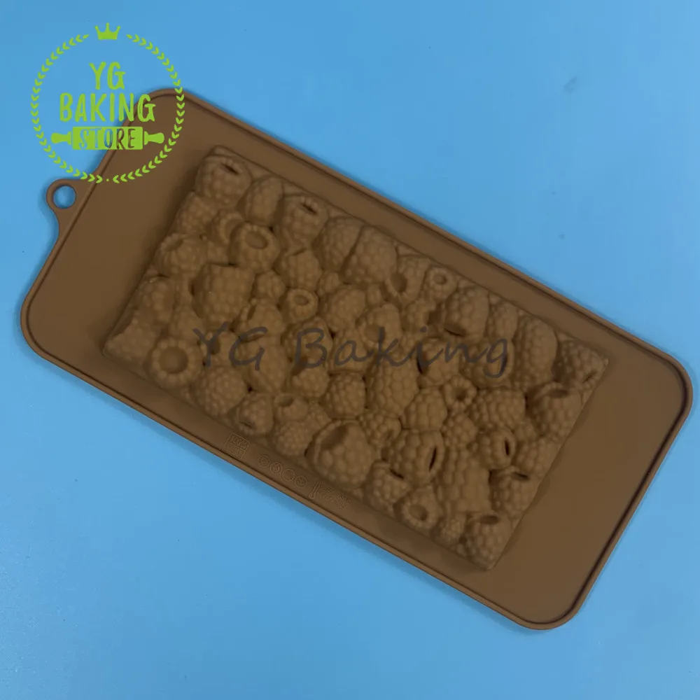 Dorica 3D Raspberry/Strawberry Design Chocolate Silicone Mold DIY Dessert Mousse Mould Cake Decorating Tools Kitchen Bakeware