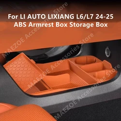 For LI AUTO LIXIANG L6/L7 24-25 ABS Armrest Box Storage Box,Car Interior Decoration Modification Accessories Refit