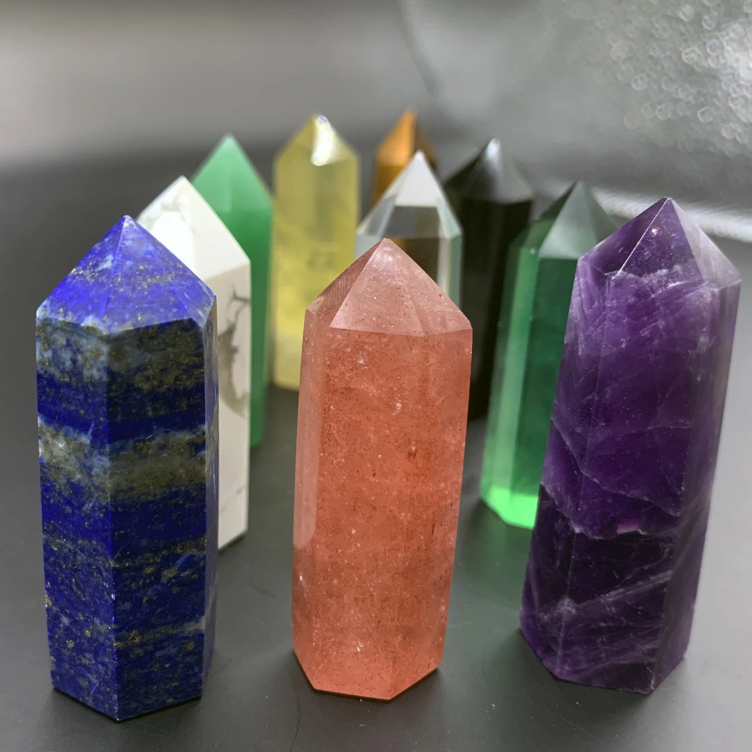 

Crystal rough stone, ore specimen, crystal rod. Suitable for DIY jewelry making decoration, collection and gifts