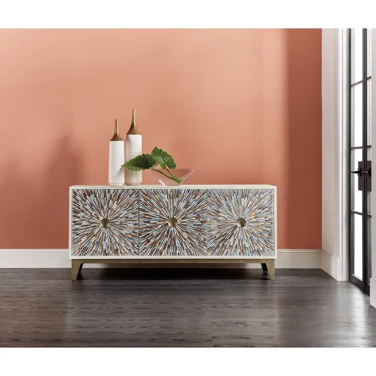 #New Collection High Quality Wooden Cabinet with Mother of Pearl Inlay Natural Cabinet Living Room Furniture Made in Viet Nam