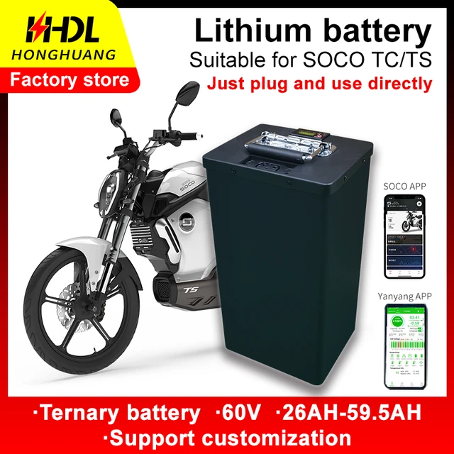 for Super Soco TS TC Lithium Battery Original Replacement Large Capacity  Bluetooth Electric Motorcycle Baterias Recargables - AliExpress