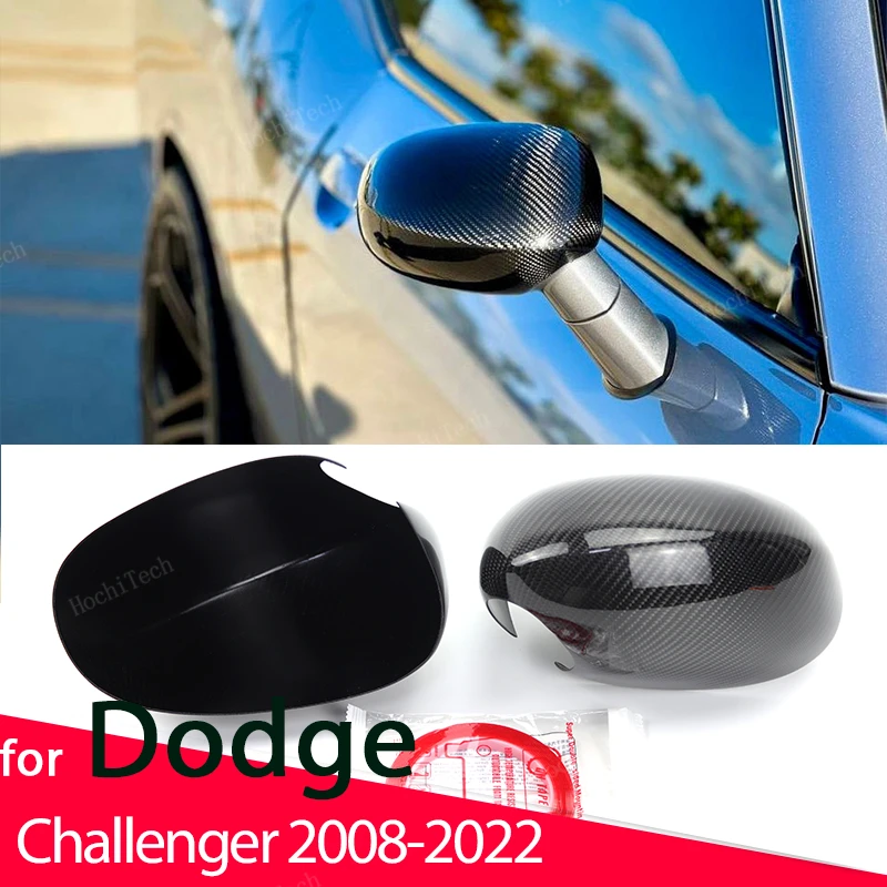 

Real Carbon Fiber Side Mirror cover Cap Sticker for Dodge Challenger 2008-2022