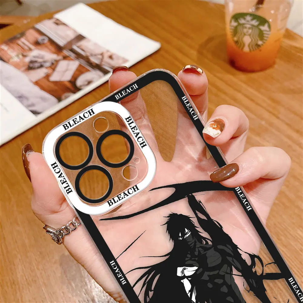 

B-Bleach Ichigo Kurosaki Phone Case For Infinix TECNO POVA 4 5 6 SMART 6 7 8 9 NOTE 10 11 12 30 30I 40 50 CAMON 19 20 Clear Case