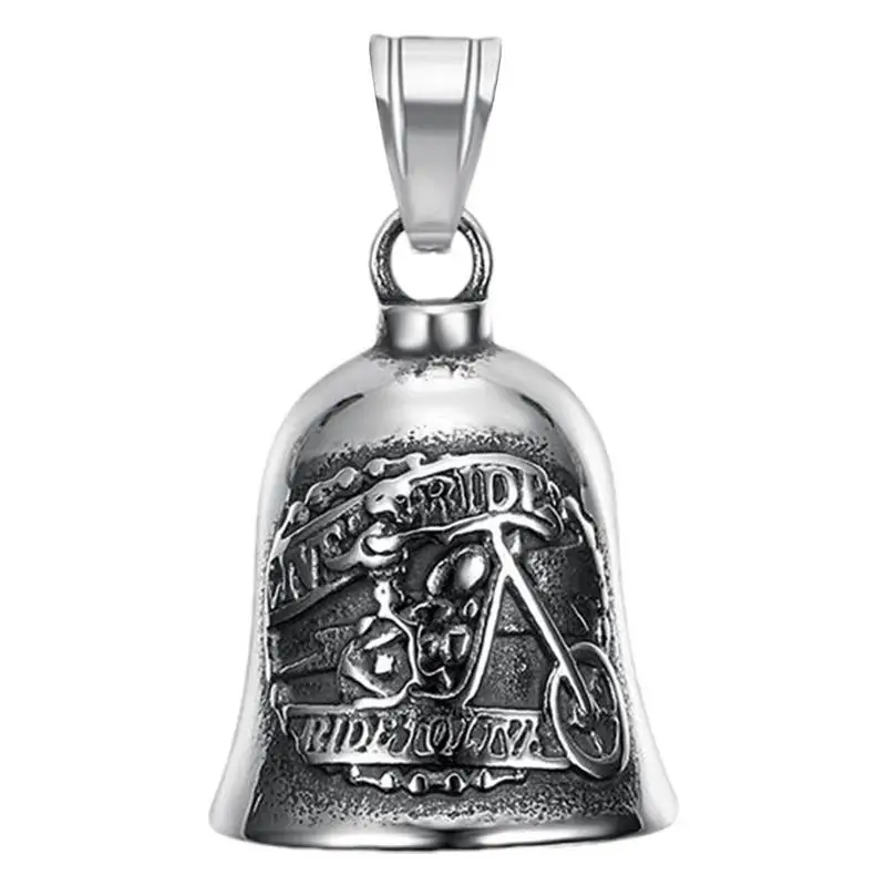 

Motorcycle Bell Guard Angel Moto Accessories Bikers Riders Good Luck Key Chain Meaningful Drive Safe Cycling Bells Luck Riding
