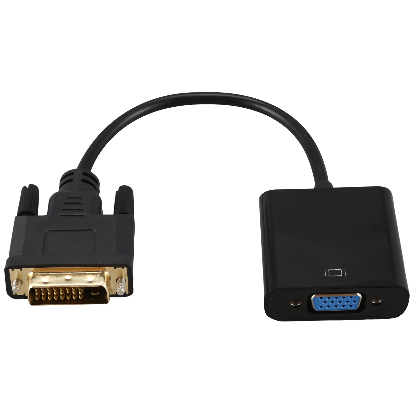 ABSQ-DVI to VGA Adapter Cable 1080P DVI-D to VGA Cable 24+1 25 Pin DVI Male to 15 Pin VGA Female Video Converter for PC Display