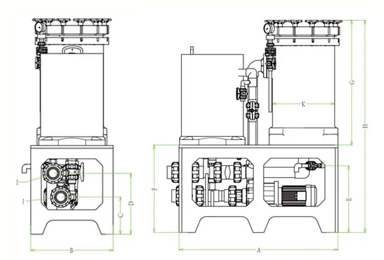 Metal-free buckle flange and barrel body integrated forming chemical nickel plating filter