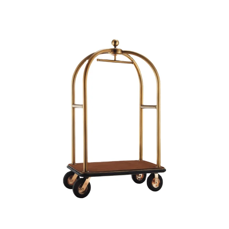 Image 3: Chariot de bagages vintage Bellman pour hôtel, très demandé en Chine