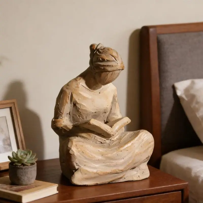 Sweet Hour of Prayer Sculptures Praying Woman Statue Collectible Figurines Decorative Ornament for Home Office Decors X3UC