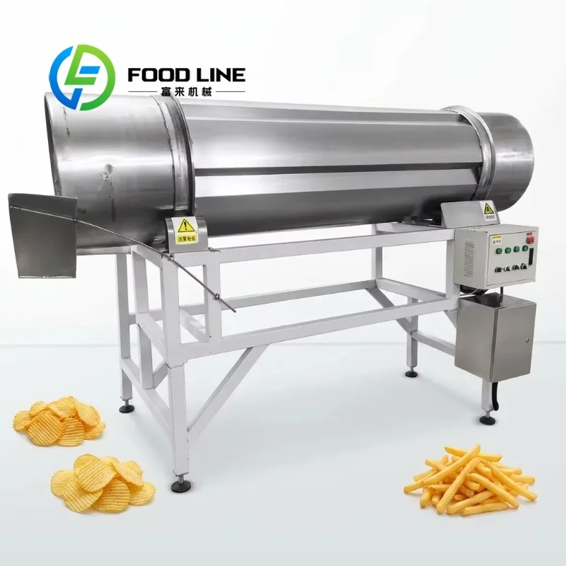Customized Continuous Seasoning Tumbler Waterproof Control Cabinet Runs Stably In High Humidity Fried Food Processing Workshops