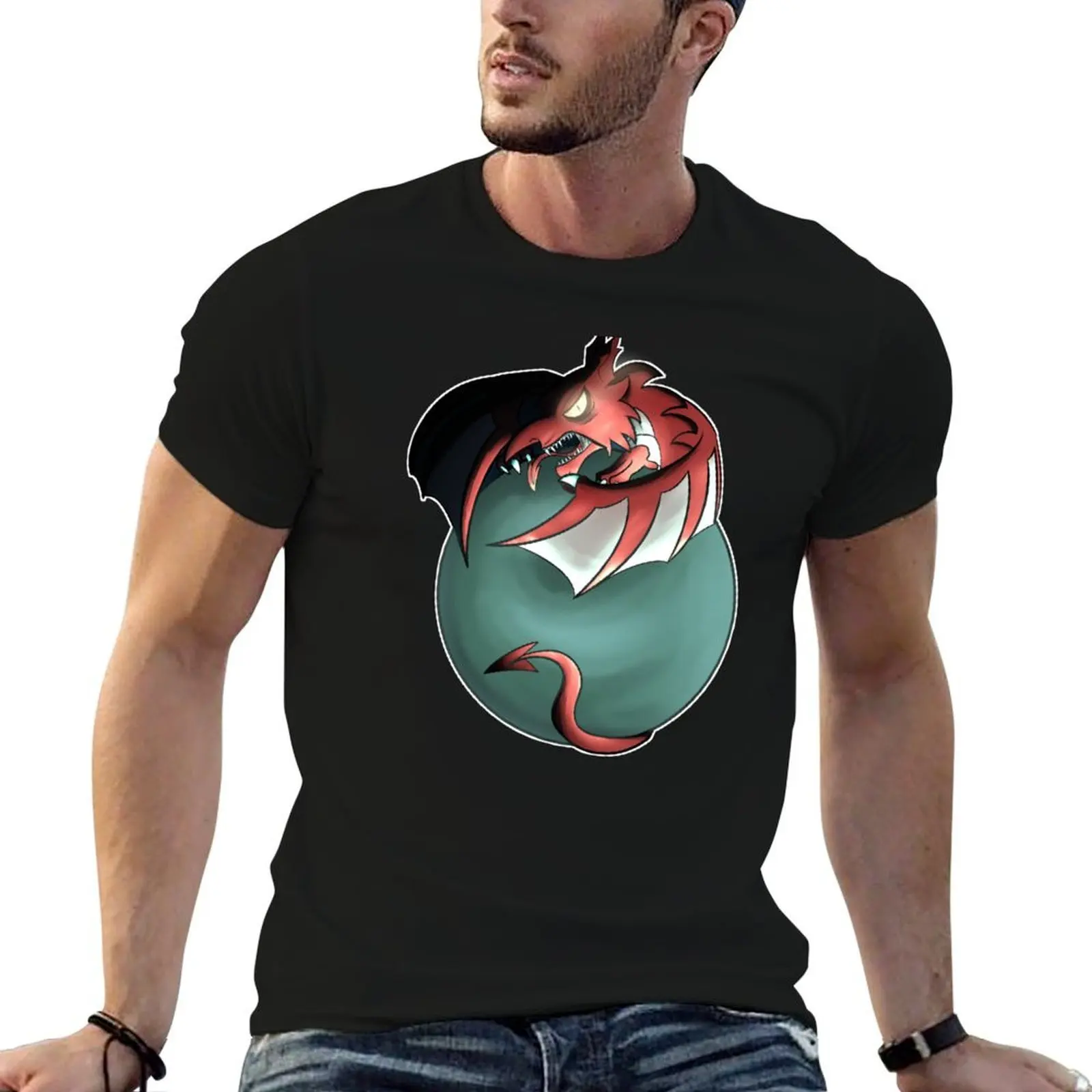 Welsh Dragon T-Shirt oversize t-shirts man topping mens graphic t-shirts hip hop