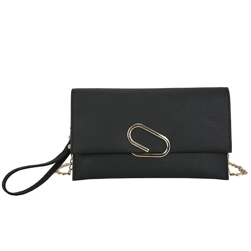 Elegante pochette a busta da donna Fashion Soft PU Leather borse a tracolla a spalla singola catene borse a mano per la festa