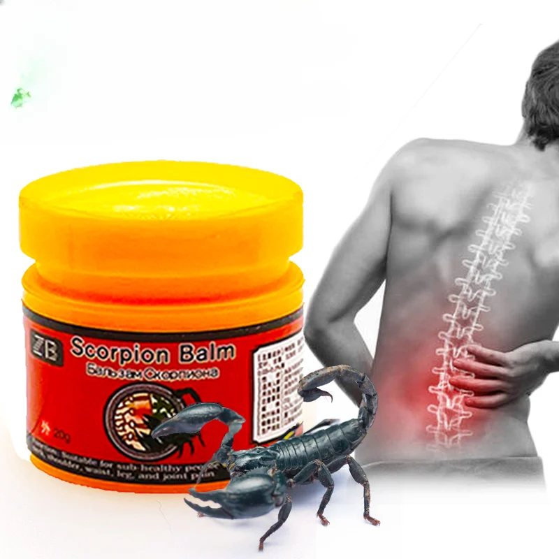 

2pcs Chinese Medicine Scorpion Venom Extract Analgesic Cream Rheumatism Arthritis Ointment Relief Joint/Muscle/Back/Neck Pain