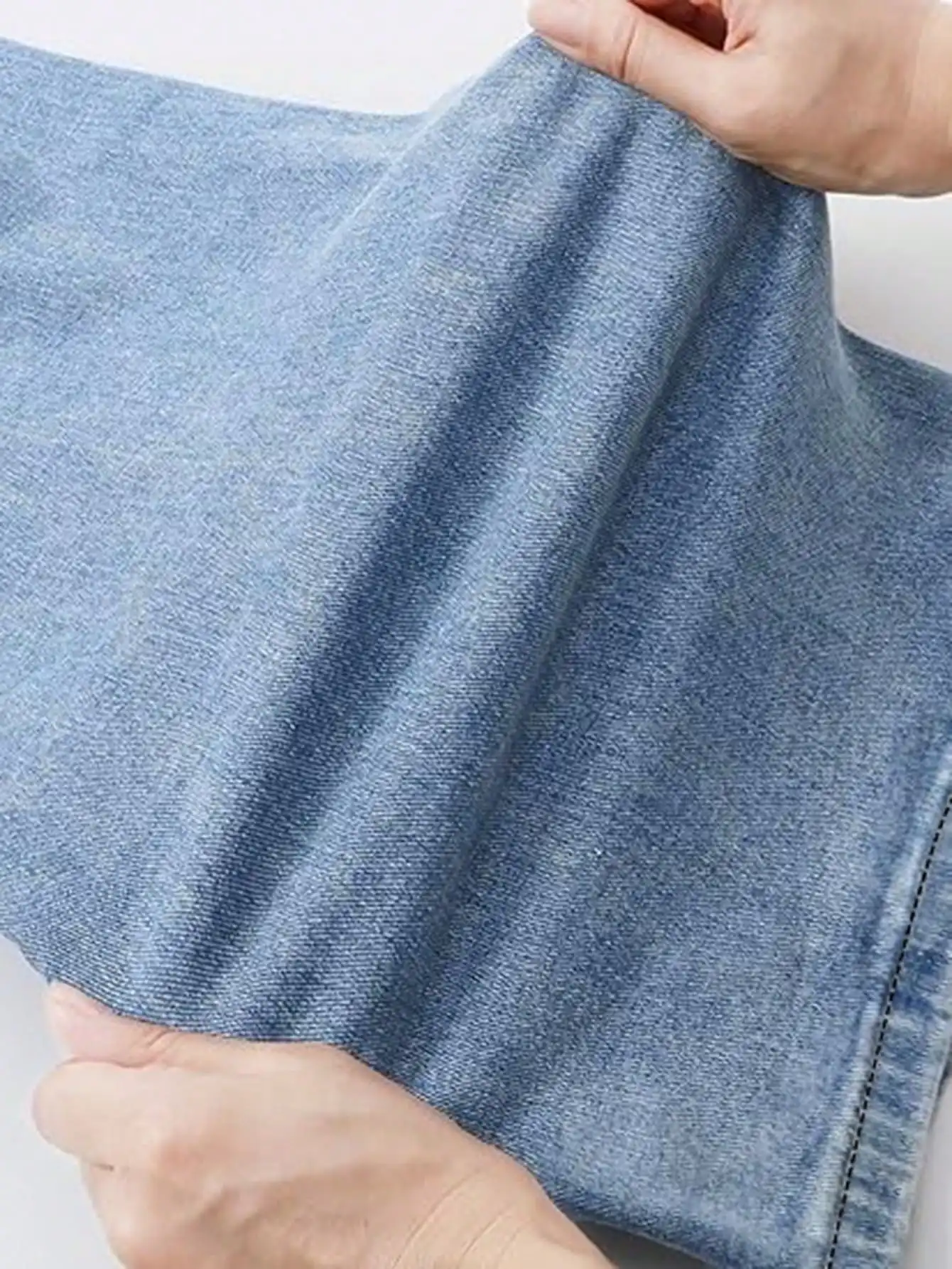 "جينز نسائي مريح قابل للتمدد بأرجل مستقيمة | نسيج عالي المرونة ومريح مناسب للارتداء اليومي" #5