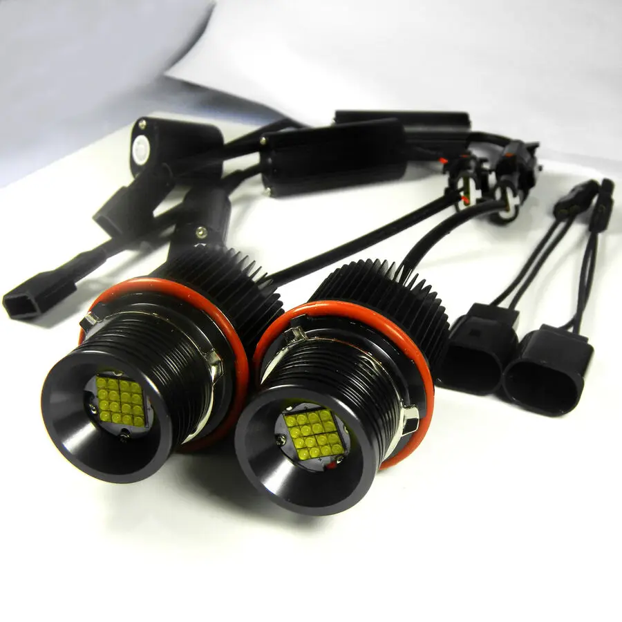White LED Lights Angel Eyes Ring Marker Bulbs For BMW E39 E60 E63 X5