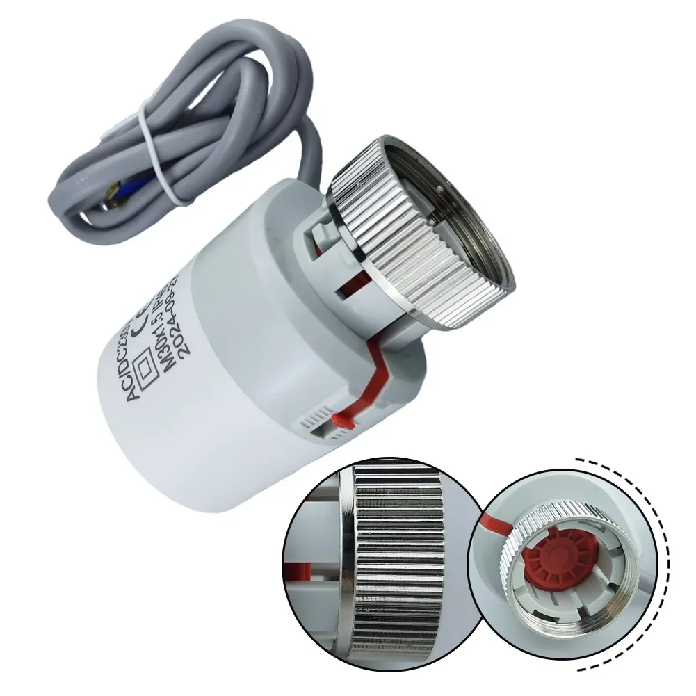 Electric Thermal Actuator 230V Normally Closed M30x1.5 For Underfloor Heating Water Flow Control Valve For Test Measurement Tool
