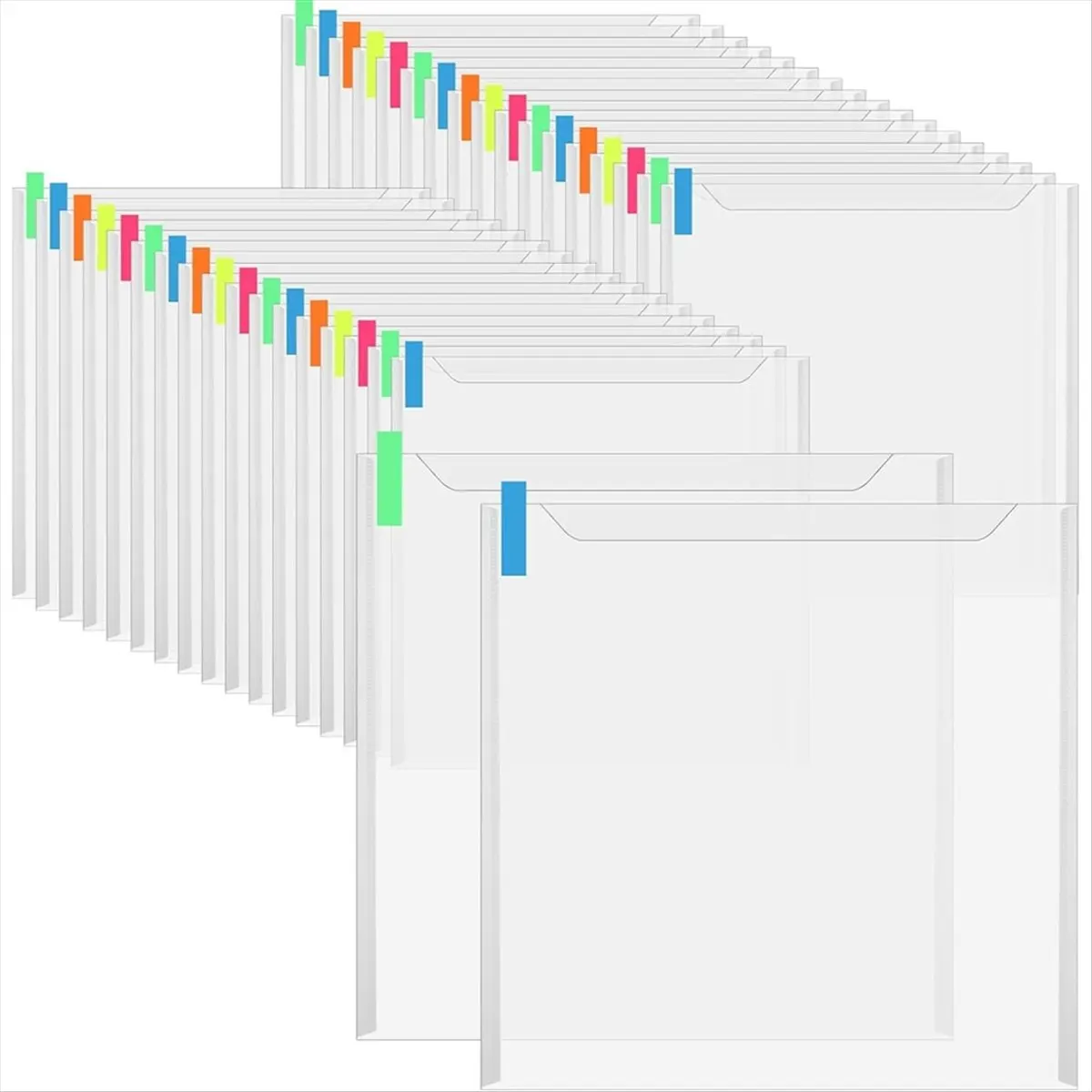 Suitable 36PCS Scrapbook Paper Storage Organizer Clear Scrapbook Paper Organizer with 100PCS Sticky Index Tabs Holds, Cardstock