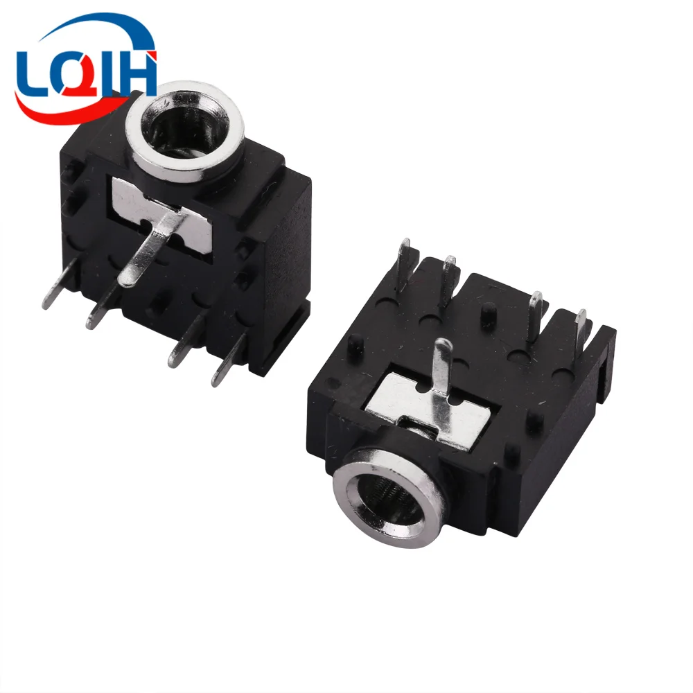 

10PCS 3.5mm Female Audio Connector 5 Pin Dip Headphone Jack Socket PJ-307 Audio Interface Audio Jack