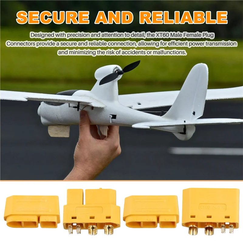 

APPLIA-5Pair XT60 (2 + 4) штекерный разъем с сигнальным штифтом и оболочкой, аксессуары для пайки проводов для радиоуправляемой модели самолета