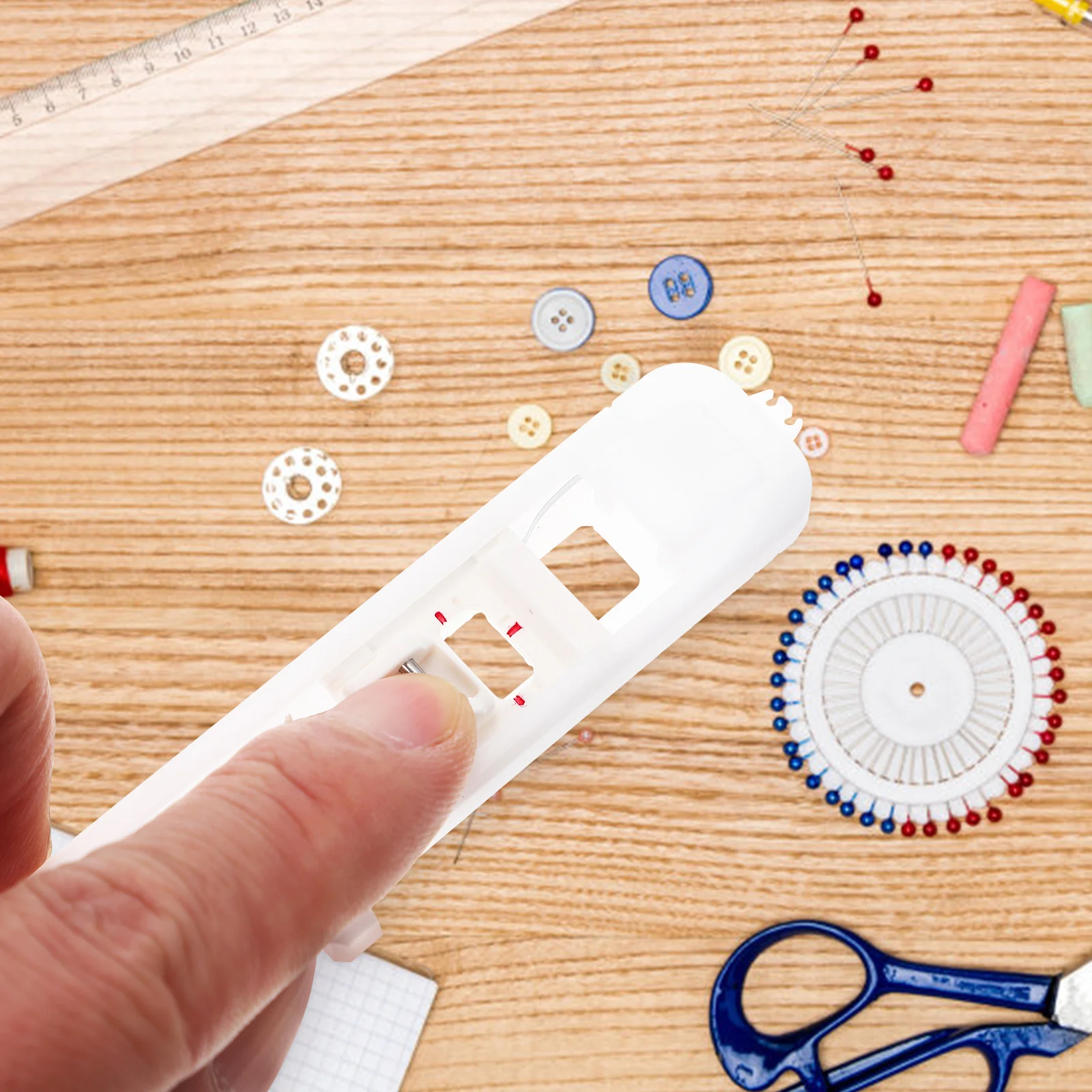 

Plastic Buttonhole Foot High class Material Sewing Machine Supplies Eyelet Presser Foot Practical DIY Craft Elastic B