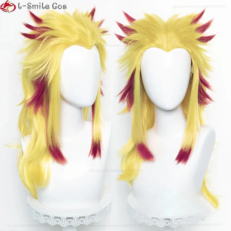 Alta calidad Anime Uzui Tengen Kochou Kanae Kamado Nezuko Kanroji Mitsuri Rui Hashibira Inosuke Sabito Cosplay peluca