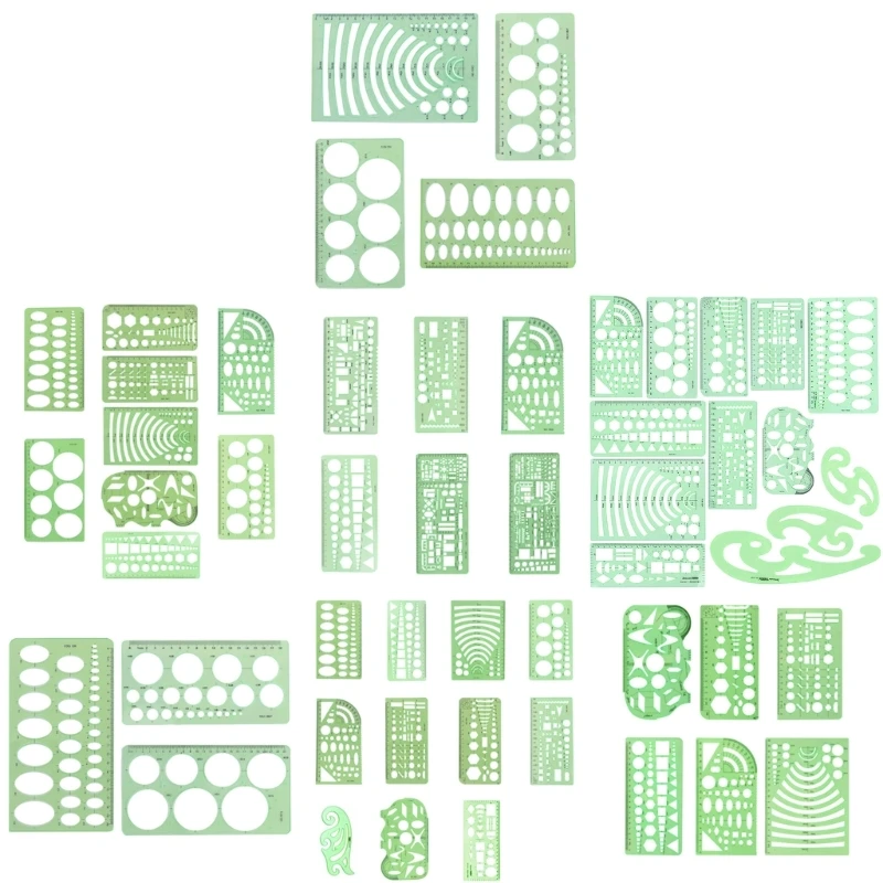 reglas plantilla dibujo plástico, reglas dibujo geométrico construcción para medir ilustraciones