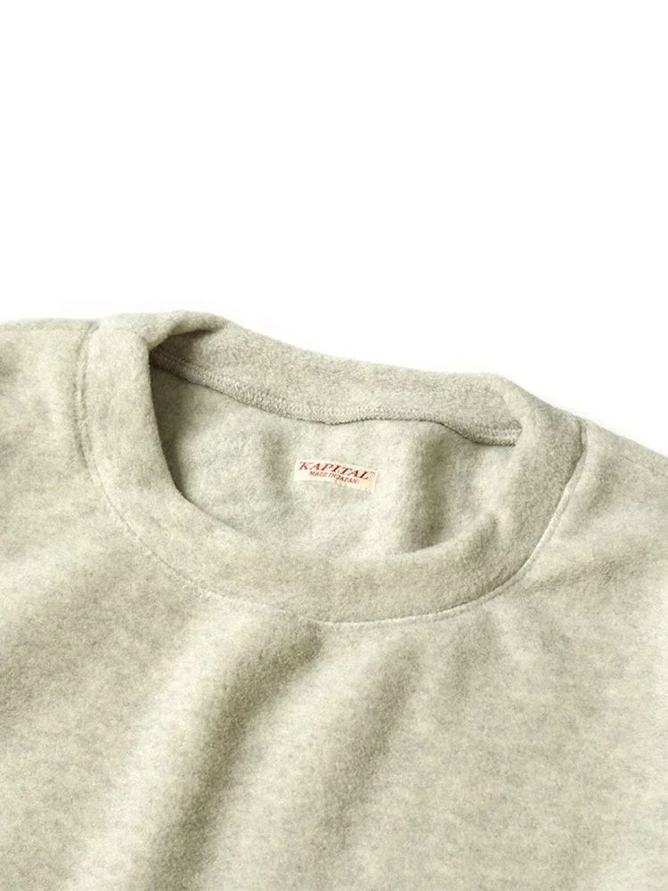 New Arrival Kapital Hirata Hiroshi  High Quality Fleece Loose Round Neck Pullover for Men Sweatshirts