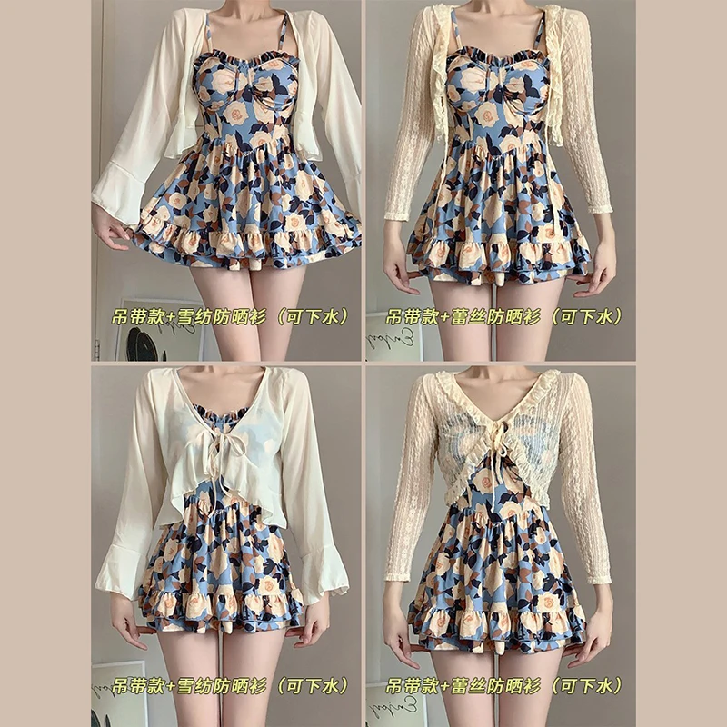 Oil Paint, Beautiful 2025 New Popular Conservative Slightly Fat Meat Hot Spring Swimsuit Women