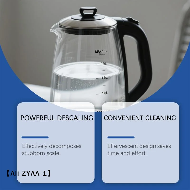 【A】Kettle Descaler Effervescent Tablets Fast Dissolve No Scrubbing Food Grade Limescale Remover Cleaner For Electric Kettle