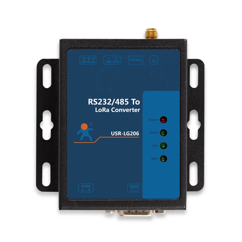 PUSR Point to Point LoRa Modems serial RS232/485 to LoRa converter supports point-to-point protocol and fixed-point transmitting