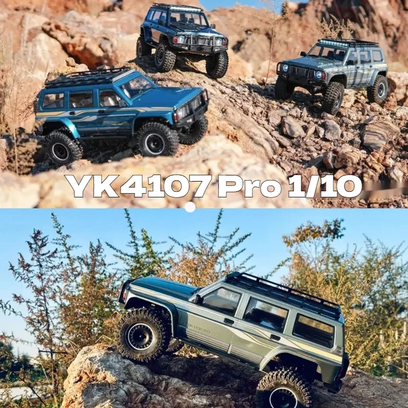 

YK4107 pro 1/10 Scale RC Car Remote Control Brushed 4WD Simulation Off-Road Climbing Vehicle with Differential Lock for Boys