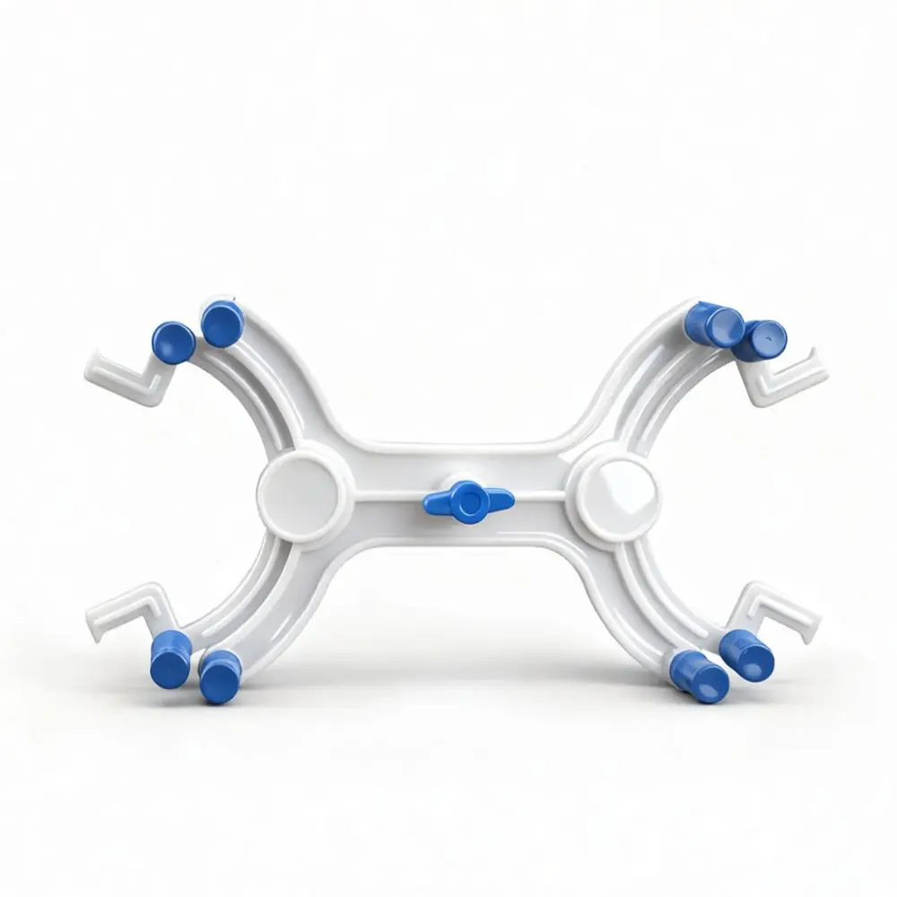 Professional Science Lab Metal Support Stand Base With Clamps For Glassware Fixed Holding Experiments Equipment Tool