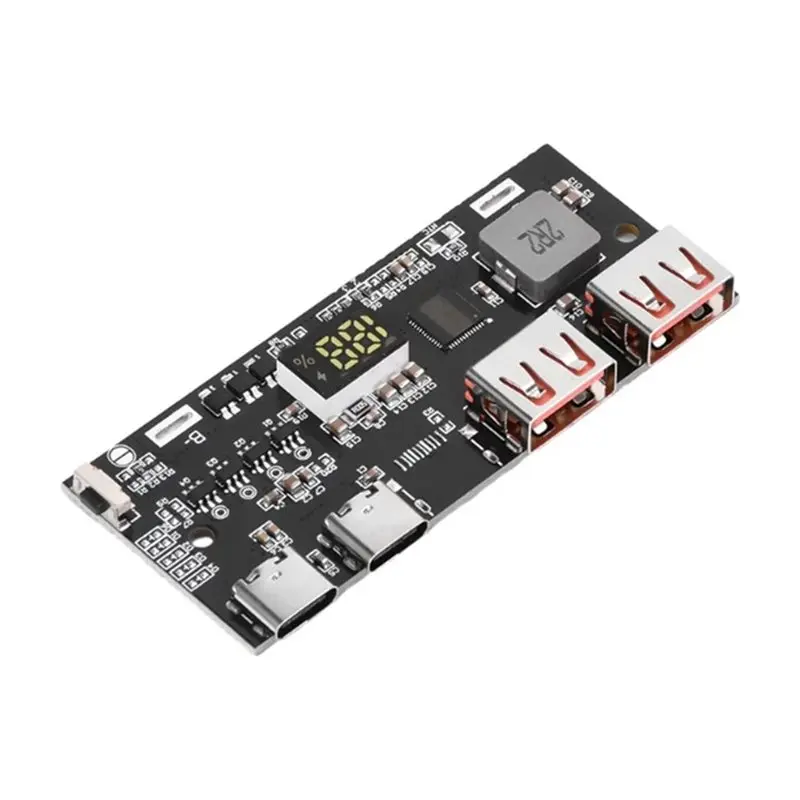 QC4.0 PD3.0 Full Agreement 22.5W Charging Motherboard Fast Charging Mobile Power Module DIY Lithium Iron Battery Digital Display