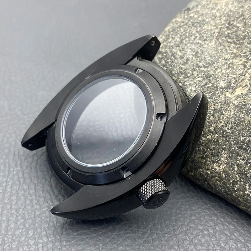 Mod 6105 6309 Custodia per tartaruga abalone Corona a 3.0 Adatto al movimento NH35 NH36 Cassa per orologio con cover posteriore trasparente in vetro zaffiro