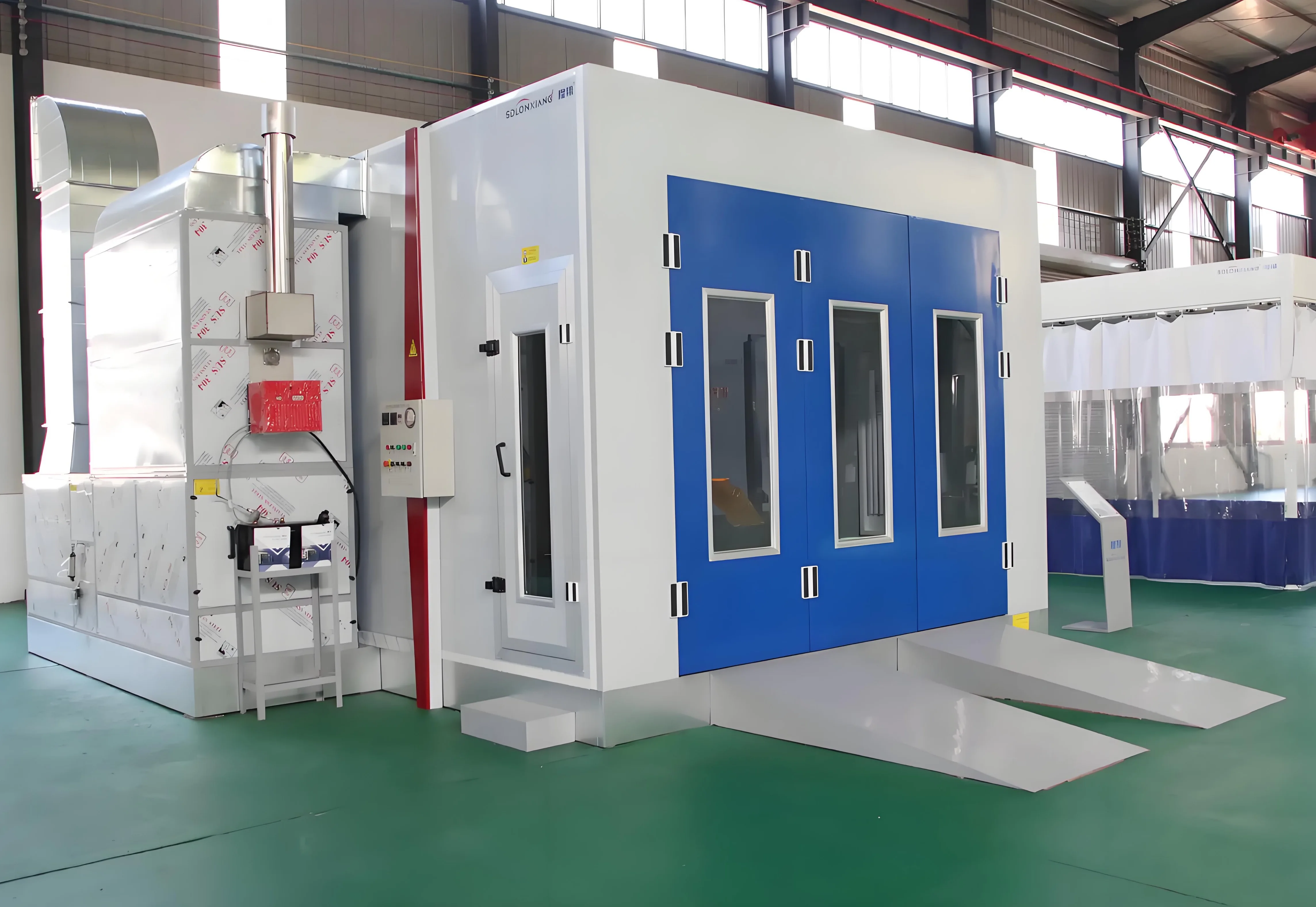 China factory good quality Spray Booth Customized size Car paint room 24kw Electric infrared heating Car paint Booth