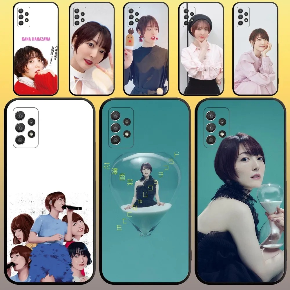 H-Hanazawa Kana Singer Phone Case for SamsungA 91,80,73,72,71,70,53,52,51,42,41,40,32,31,30,22,21,20,13 S 4G 5G Soft Black Case