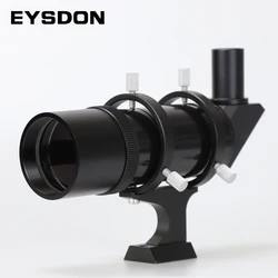 EYSDON-Right Angle Correct-Image Finder Scope, OTA com anéis de guiamento de fixação, tem Crosshair, #90862-1, 9x50mm