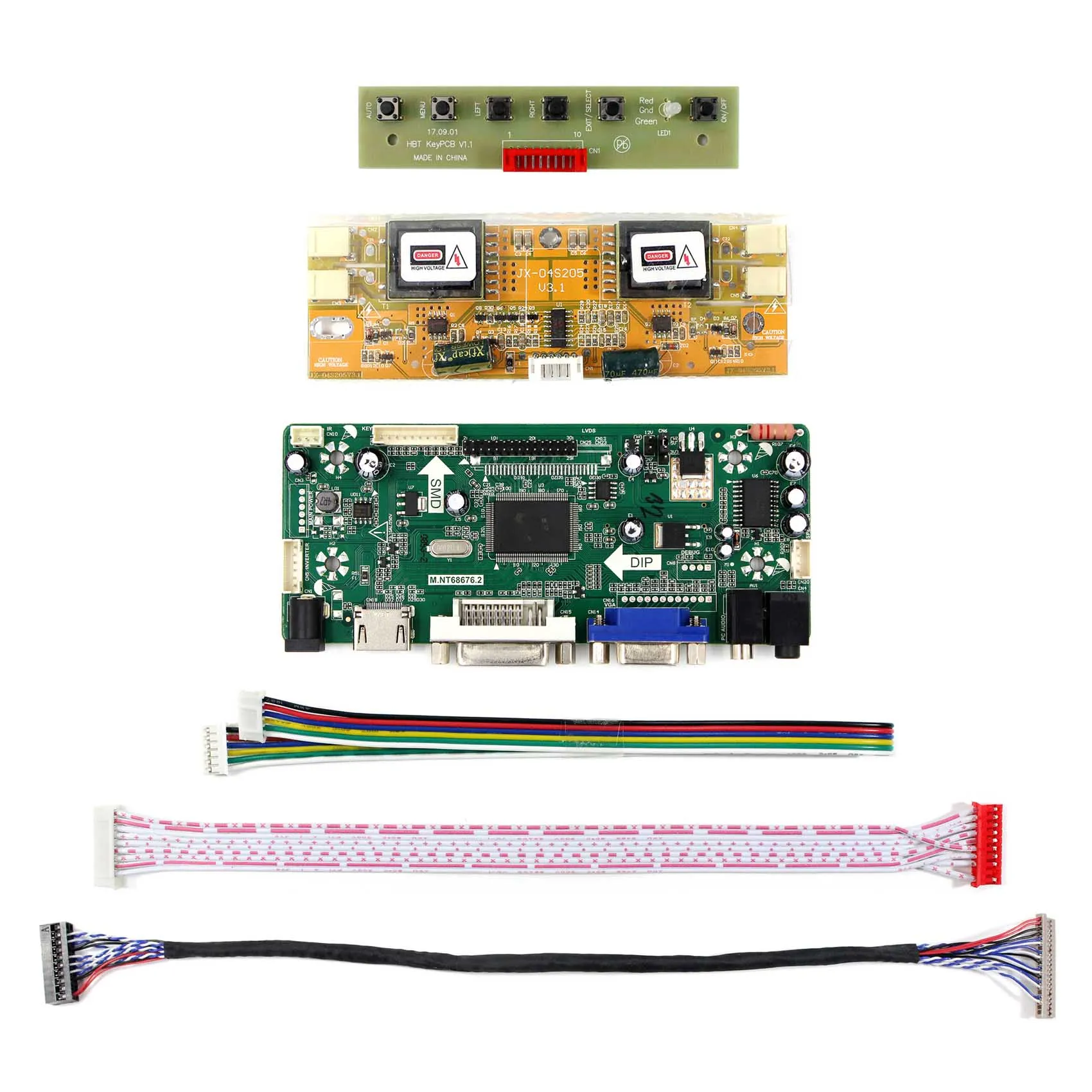 Dvi Vga Lvds Audio Lcd Driver Board for Lots of LCD Screen(Inquary Before Order)