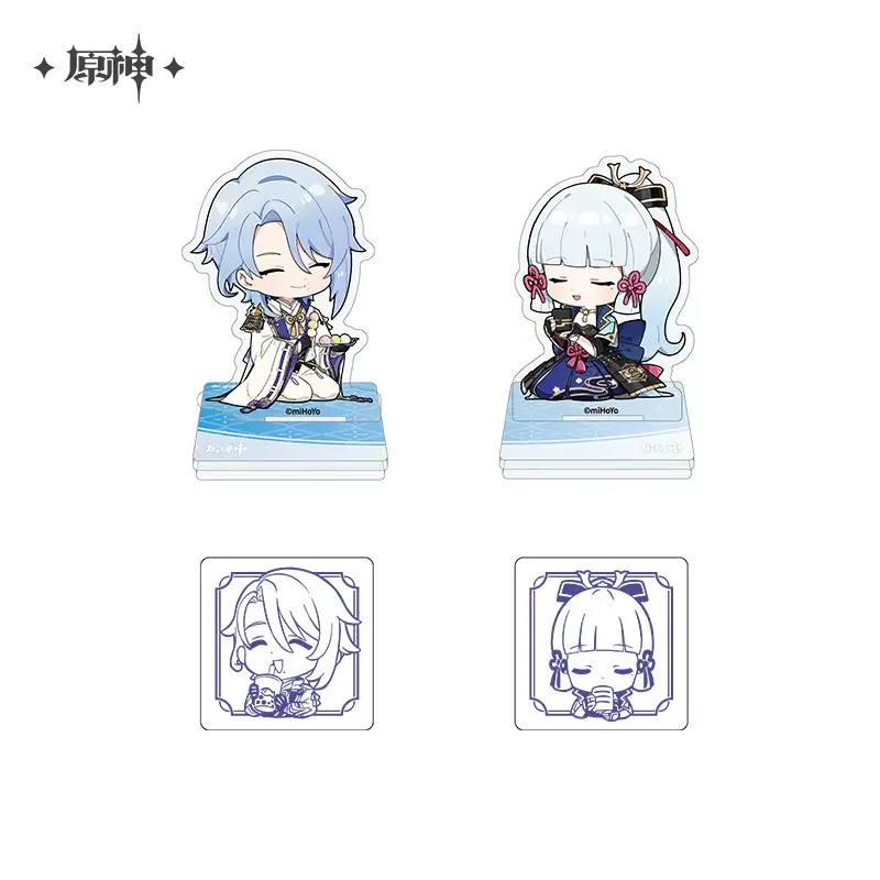 

In Pre-sale Sunsyea Genshin Impact Official Merch miHoYo Original Authentic Ayato Ayaka Acrylic Stand Set Seal Ornament