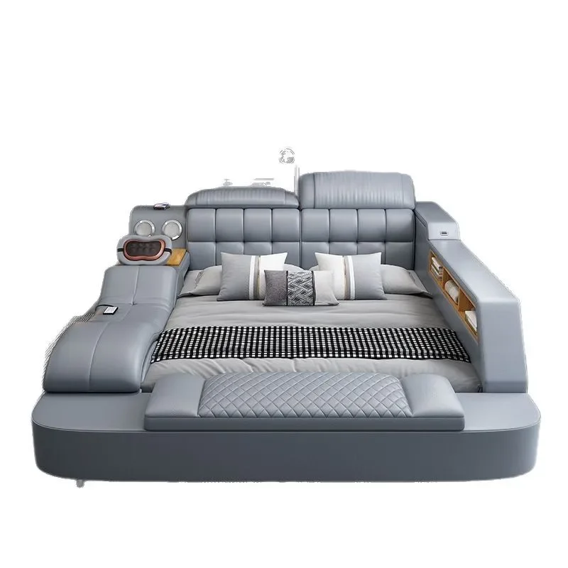 

Tatami massage, 1.8-meter multifunctional wedding bed storage with leather bed