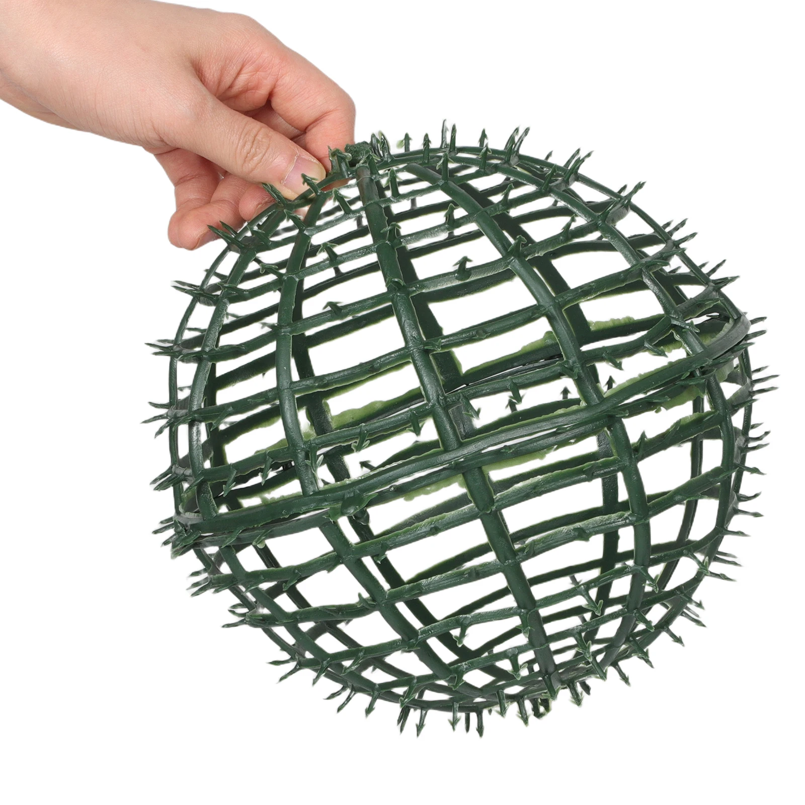 

8 Pcs Grass Ball Flower Arrangement Decors Frame Decorate Boxwood Support Cage Plastic Holder