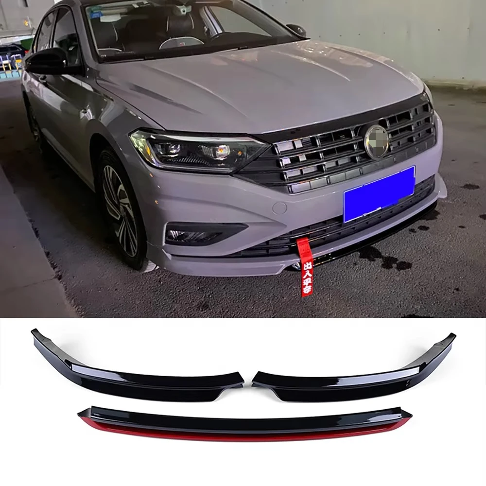 

Для JETTA передний спойлер в стиле лопаты A Body kit 2019-2021 ABS передний спойлер для губ передний бампер диффузор защита
