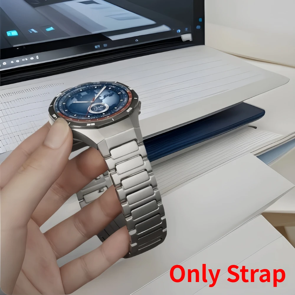 Cinturino in titanio di lusso No Gaps per Huawei Watch GT 5 Pro Bracciale in metallo per Huawei Watch GT5 Pro Cinturino per orologio specializzato