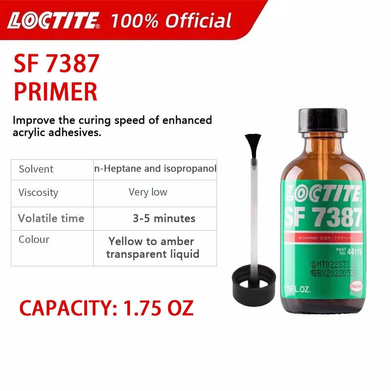 Original Loctite SF 7387 Adhesive Activator for Acrylic Adhesive 1.75 oz Bottle