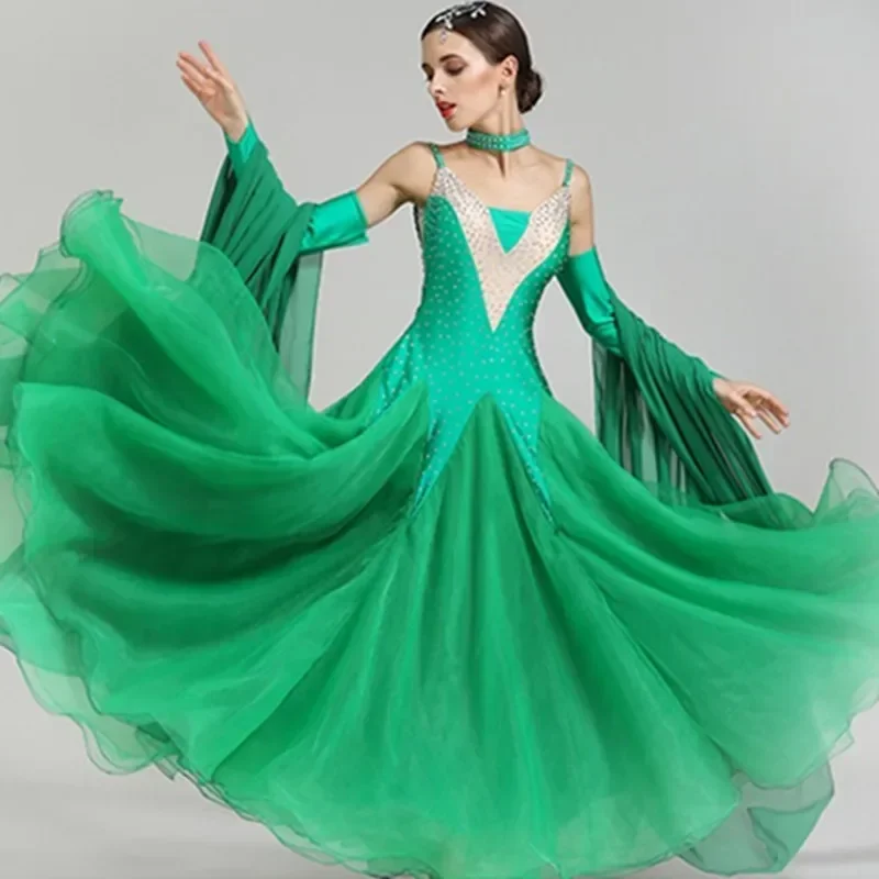 

Ladies Red Ballroom Dance Dress Modern for Women Costumes Standard Ballroom Dress Competition Waltz Blue Women Dresses