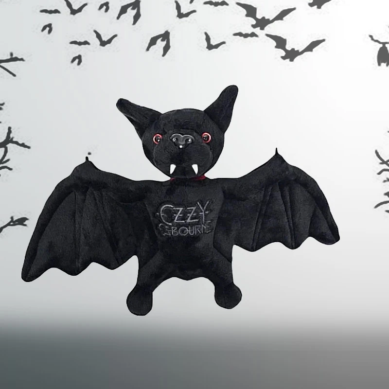 جديد 25 سنتيمتر مضحك Ozzy Osbourne الخفافيش ألعاب من نسيج مخملي لعبة الرسوم المتحركة المحيطة عالية الجودة الأطفال هدية عيد ميلاد جميع القديسين هدية عيد