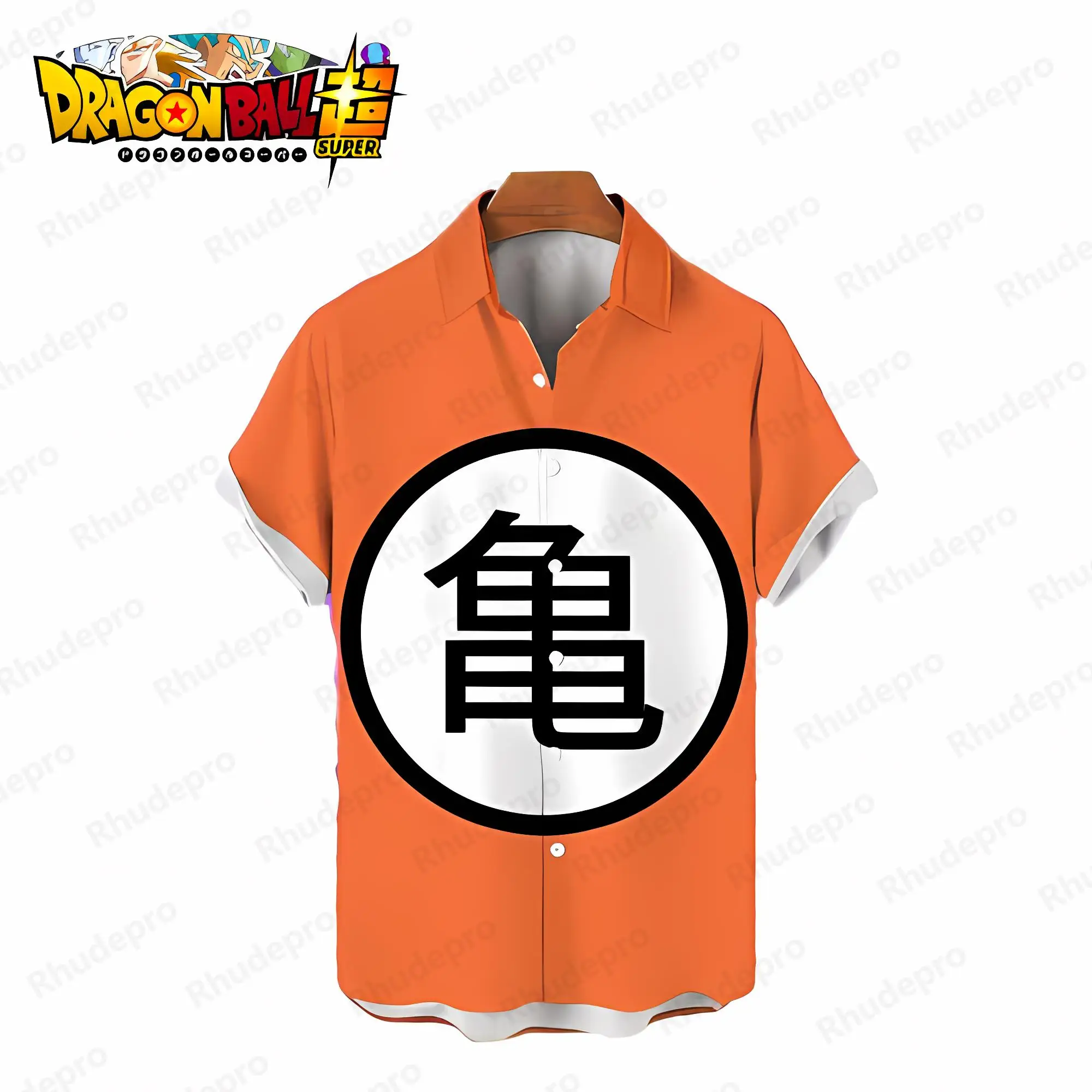 Cute Men's Shirt Cool Clothes Dragon Ball Z Goku Super Saiya Beach Style Fashion Seaside Trip Vegeta Summer Anime Y2k Streetwear